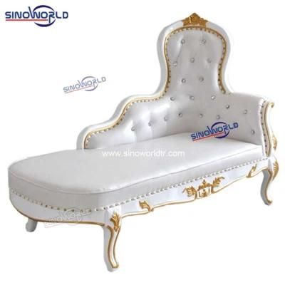 Wholesale Party Furniture Luxury Event Gold Silver White Wedding Throne Sofa