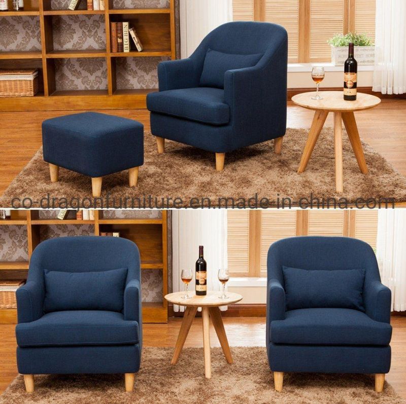 European Design Wooden Legs Fabric Sofa Chair for Home Furniture