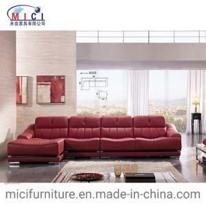 Living Room Furniture L Shape Leisure Leather Sofa