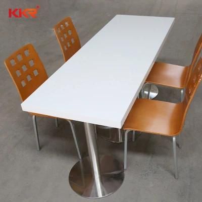 Dining Tables Custom Solid Surface Stone Restaurant Table Tops