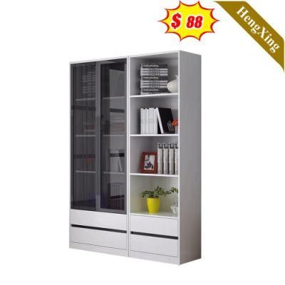 Modern New Furniture Wood Living Room Furniture Storage Side Board MFC with Glass Cabinet