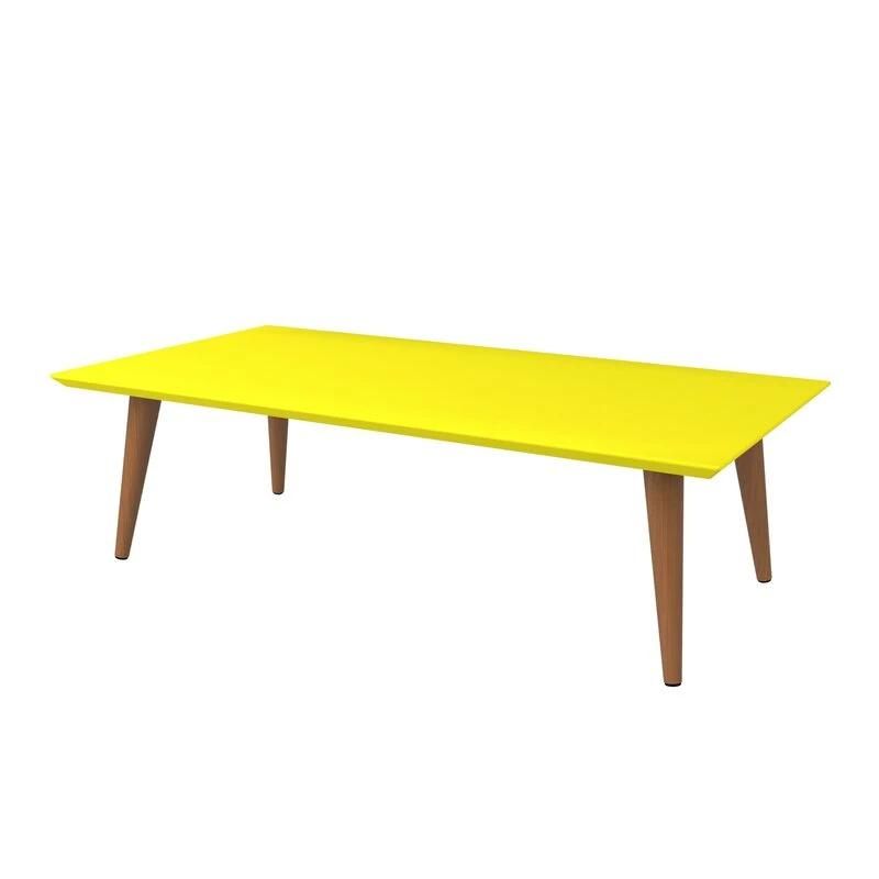 UV Painting High-Grade MDF Lemington Coffee Table with Solid Wood Leg Living Room Furniture