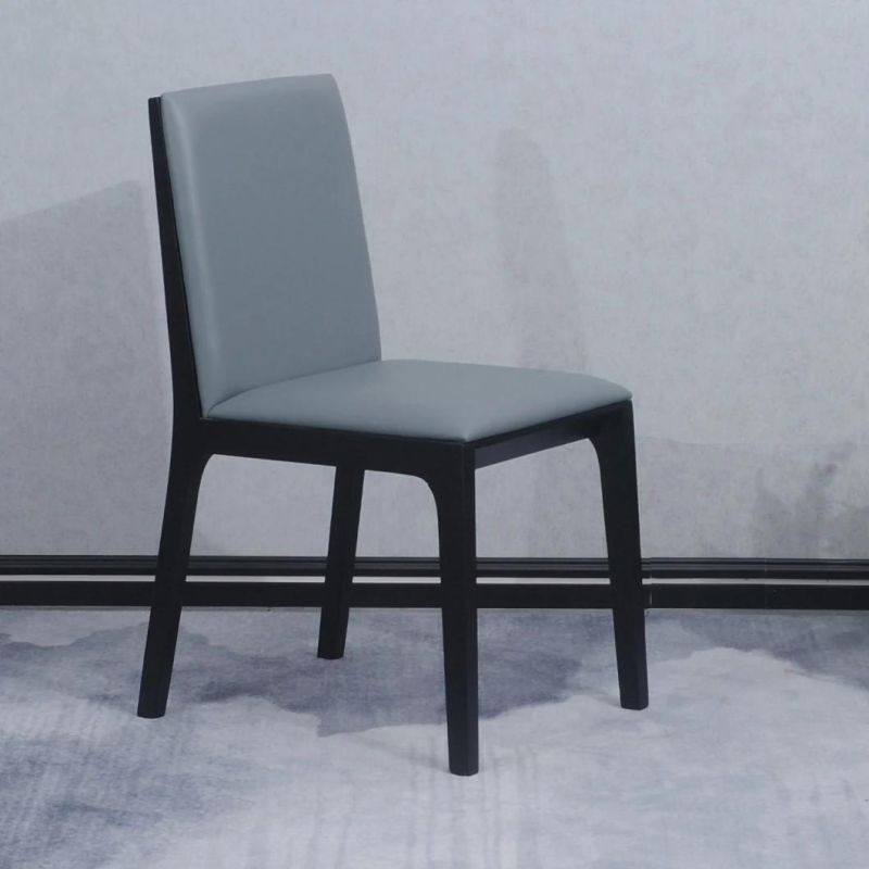 Modern Furniture Hot Sale Elegant Design Luxury Wooden Leather Dining Chair