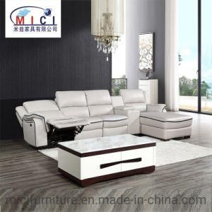 Modern Living Room Furniture Leisure L Shape Recliner Leather Sofa