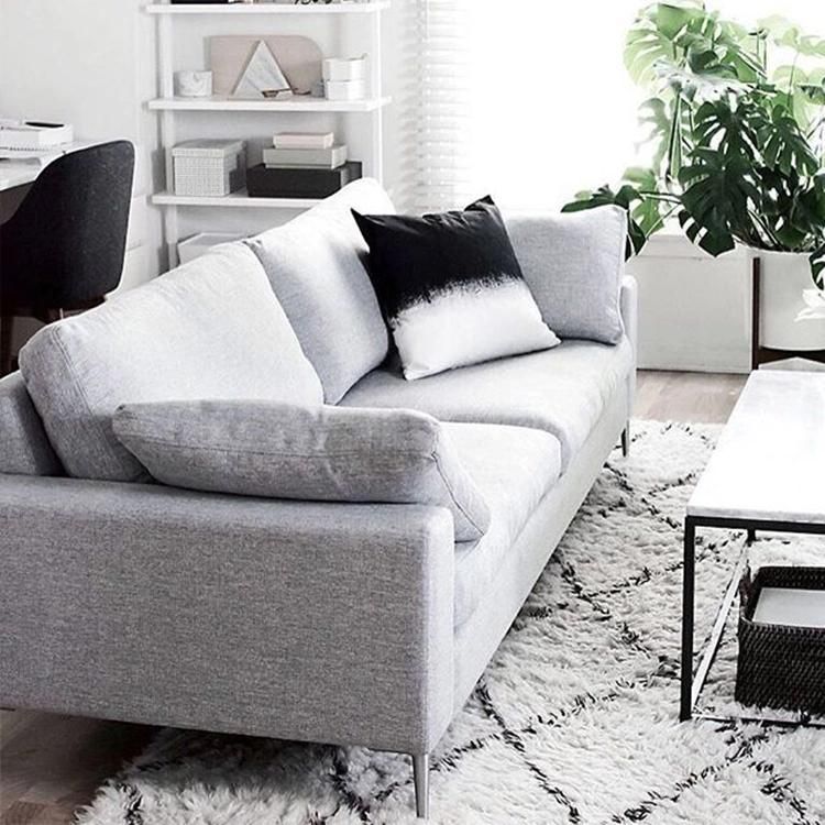 Nordic Modern Living Room Furniture Couch Home Fabric Lounge Sofa