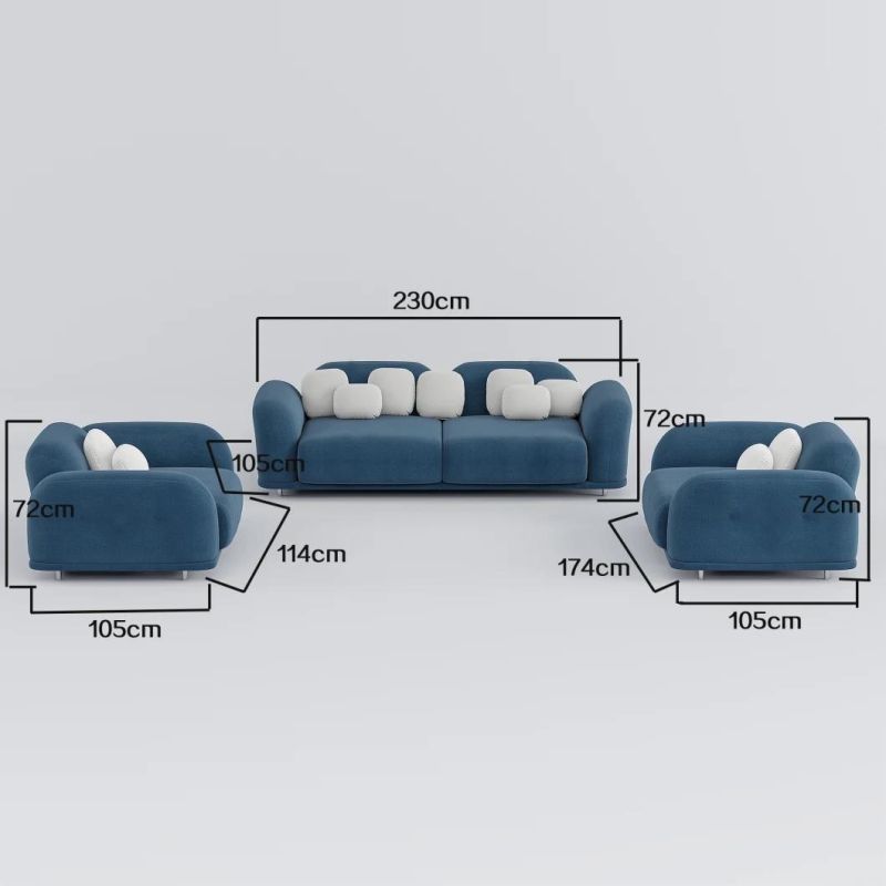 2022 Newest Design Velvet Fabric Rosy Sofa Leisure 3 Seater Chair Modern Home Living Room Furniture Set