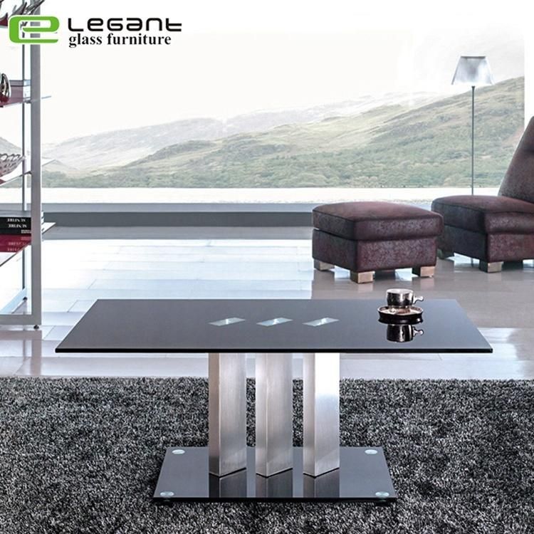 Cheap Square Tempered Glass Center Table