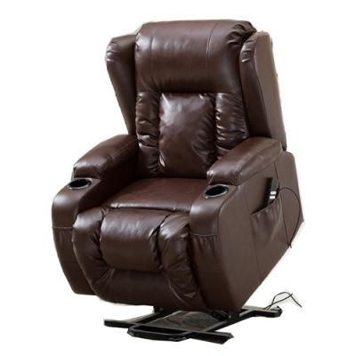 Luxury European Style Leather Lift Chair Recliner Electric Sofa Modern Leisure Living Room Home Furniture