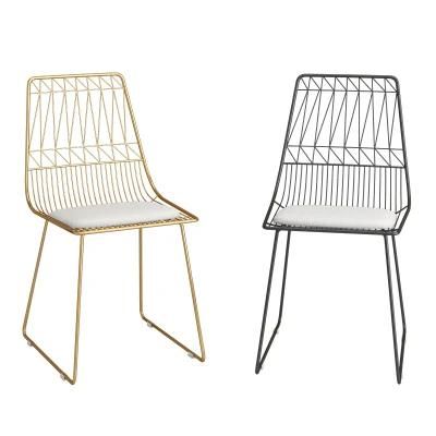 Chair Brass Salle En Manger Barcellona Furniture Art Deco Gold Wire Chair Nordic Art Eiffel Tower Chair