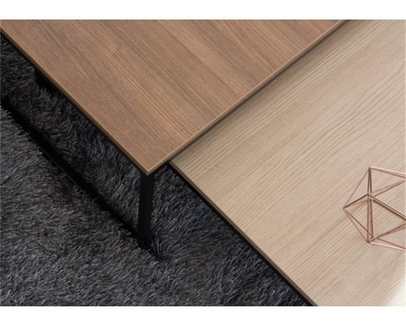 Two Rectangular Wooden Coffee Tables of The Same Color