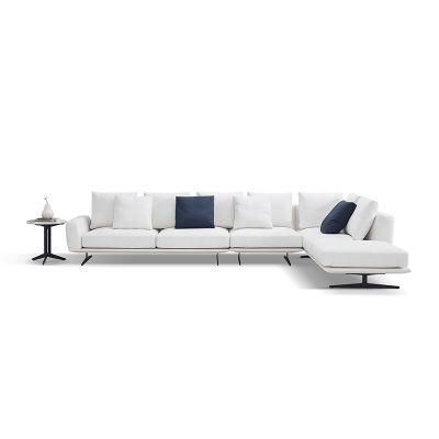 Italian Style Villa Popular Use Multi-Size Sectional Sofa Feather Down Cushions Lazy Leisureliving Room Sofa Couch