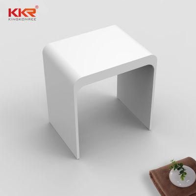 Solid Surface Shower Foot Stool Acrylic Shower Stool