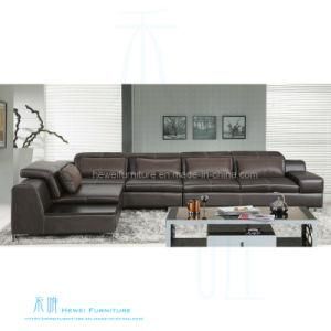 Modern Living Room L-Shape Leather Sofa for Home (HW-8132S)