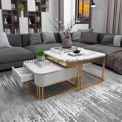 Fashion Hot Sale Square Metal Coffee Table for Home Furniture