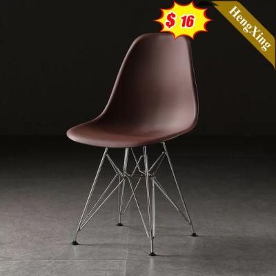 Wholesale High Quality Modern Black Furniture Modern Dining Leisure Folded Chair Metal Legs