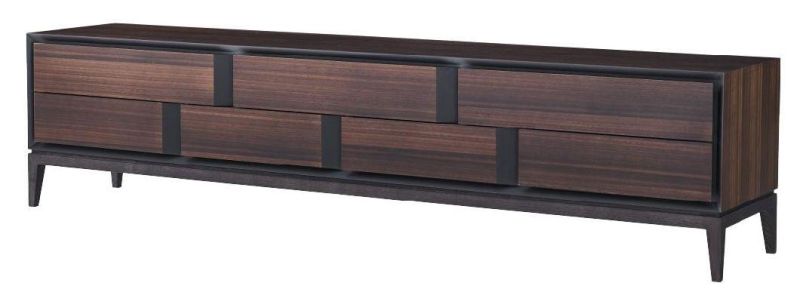 Fd662 Wooden TV Stand Eucalyptus Color, Modern Furniture in Hone and Hotel