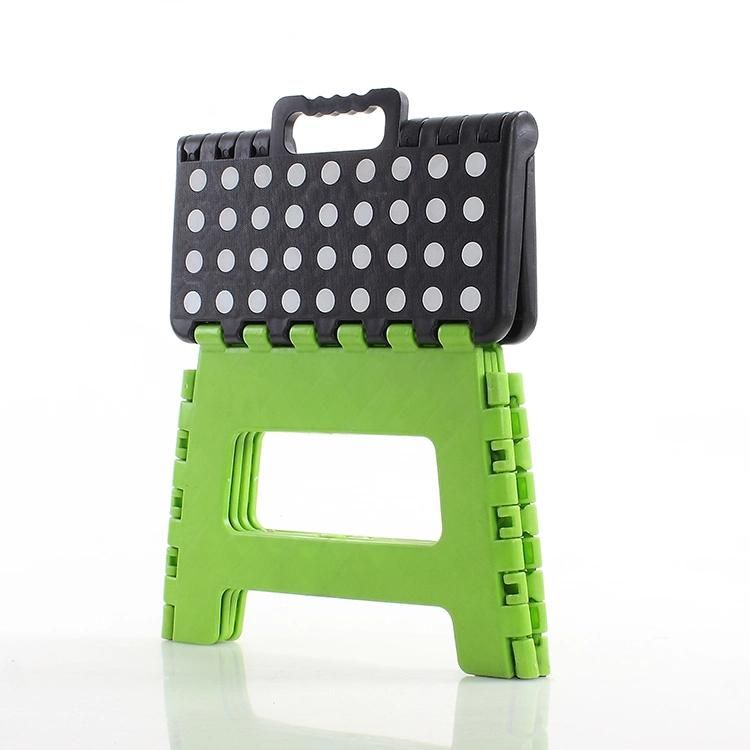 Green Color Matching Cute DOT Portable Folding Stool
