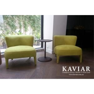Kaviar Solid Wood Frame Soft Padding Single Armchair (DP109)