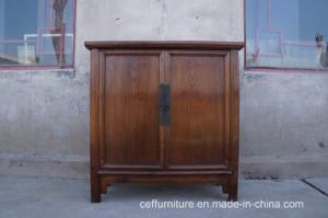 Vintage Antique Chinese Solid Wood Natural Living Room Cabinet