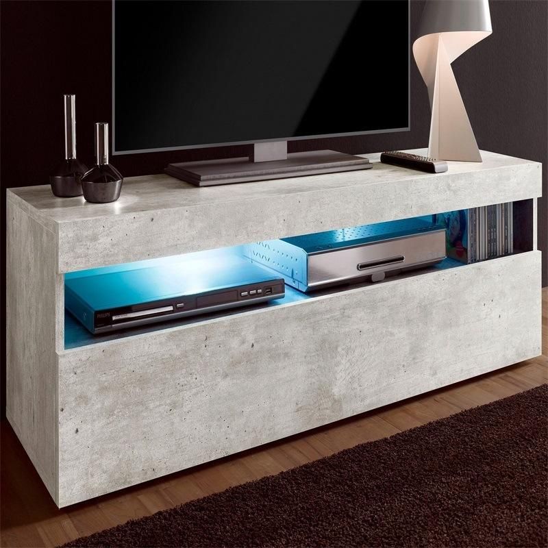 Promotional Top Quality Rectangular Wood TV Stand with Storage Cabinet