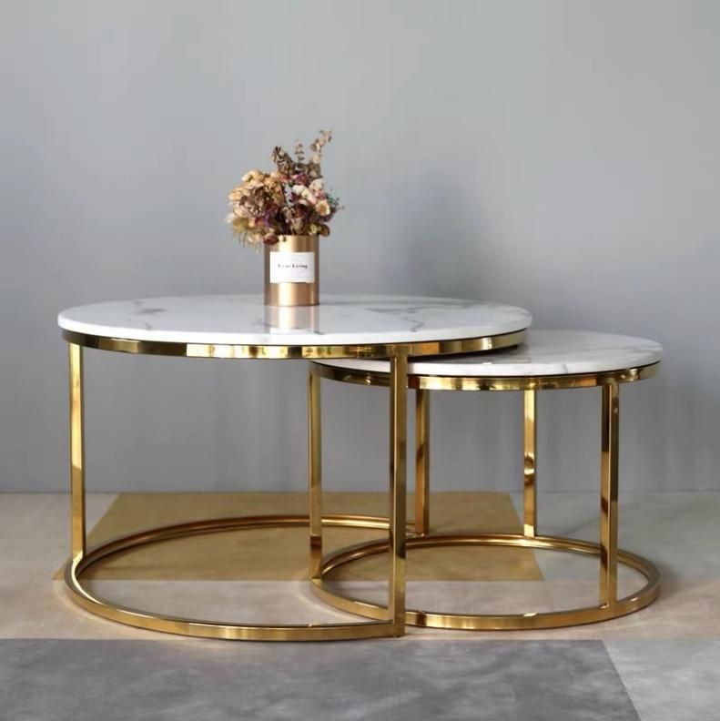 Nordic Minimalist Modern Marble Coffee Table