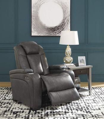 Jky Furniture Modern Design Luxury Leather Home Theater Power Recliner Sofa Set with Customerization Functions