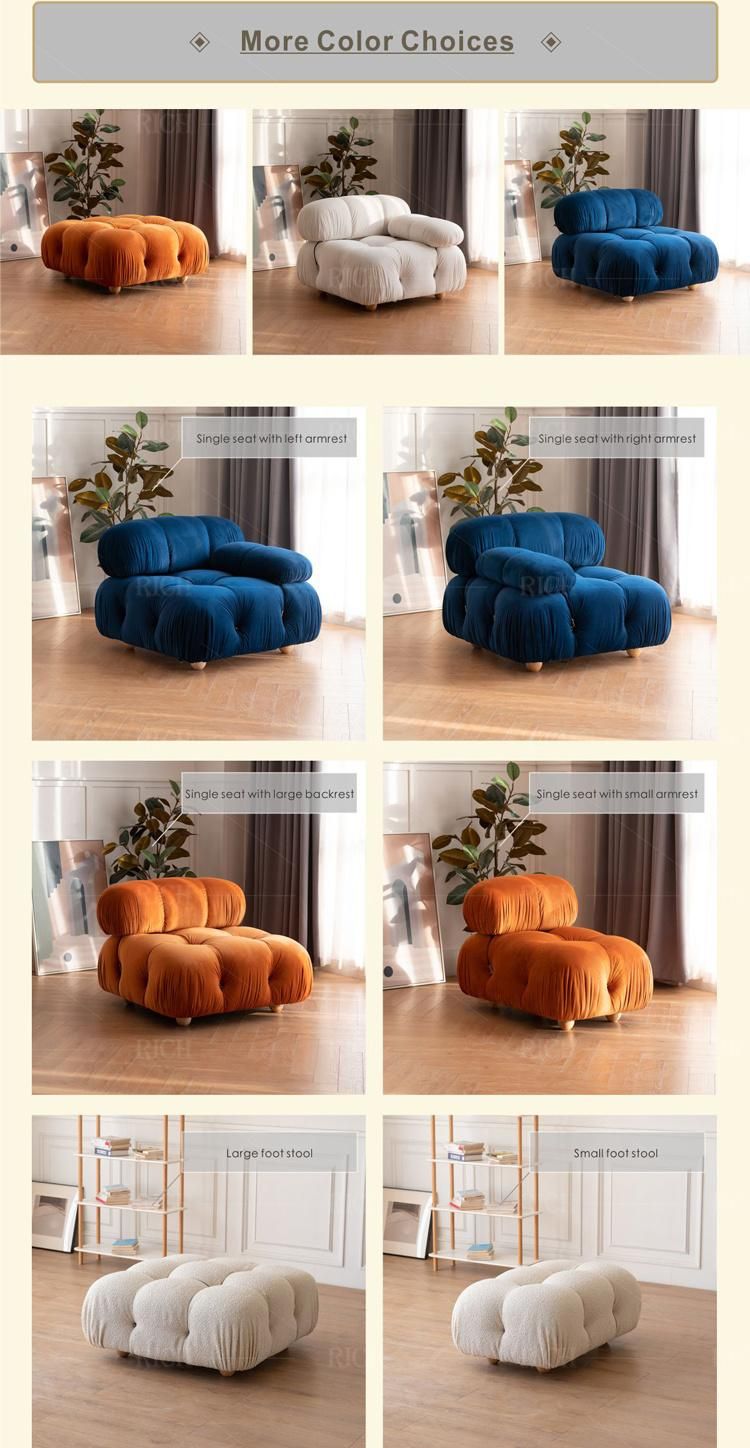 Modern Furniture Living Room DIY Fabric Loveseat Sofa Set