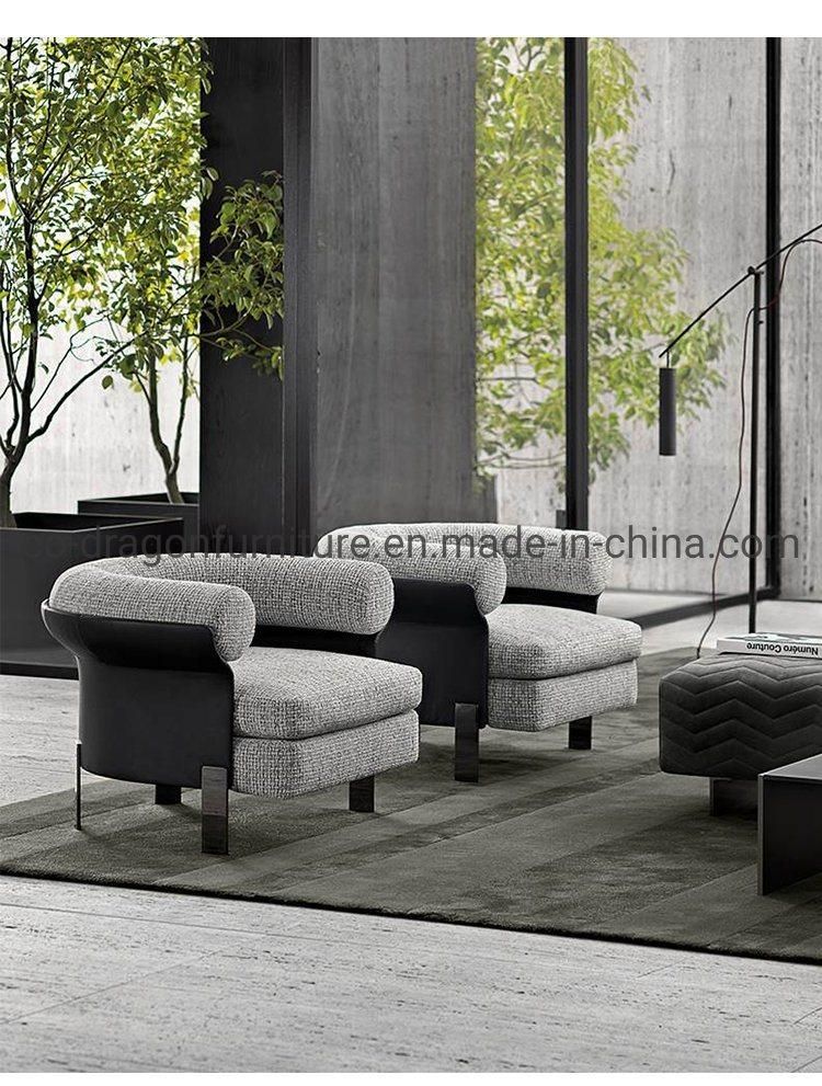 Modern Home Furniture Wooden Frame Fabric Simple Sofa Leisure Chair