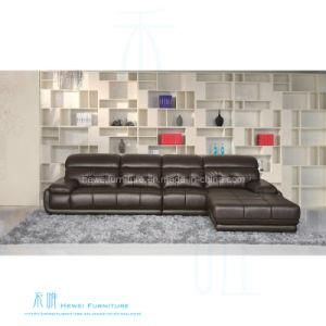 Modern Living Room Corner Leather Sofa for Home (HW-8188BS)