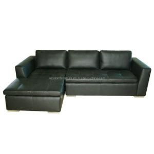 Living Room Leather Corner Sofa (WD-6477)