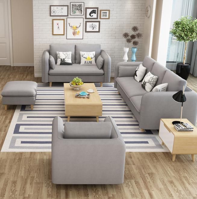 Modern Sectional Comfortable Corner Genuine Leather Livingroom Sofa Set Furniture