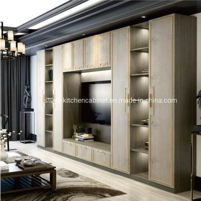 Foshan Customize Modern Stylesh New Trend Fashionable UV Door Living Room Furniture TV Cabinet TV Stand Make by Order