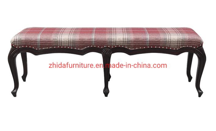 Antique Style Wooden Furniture Living Room Bedroom Stool