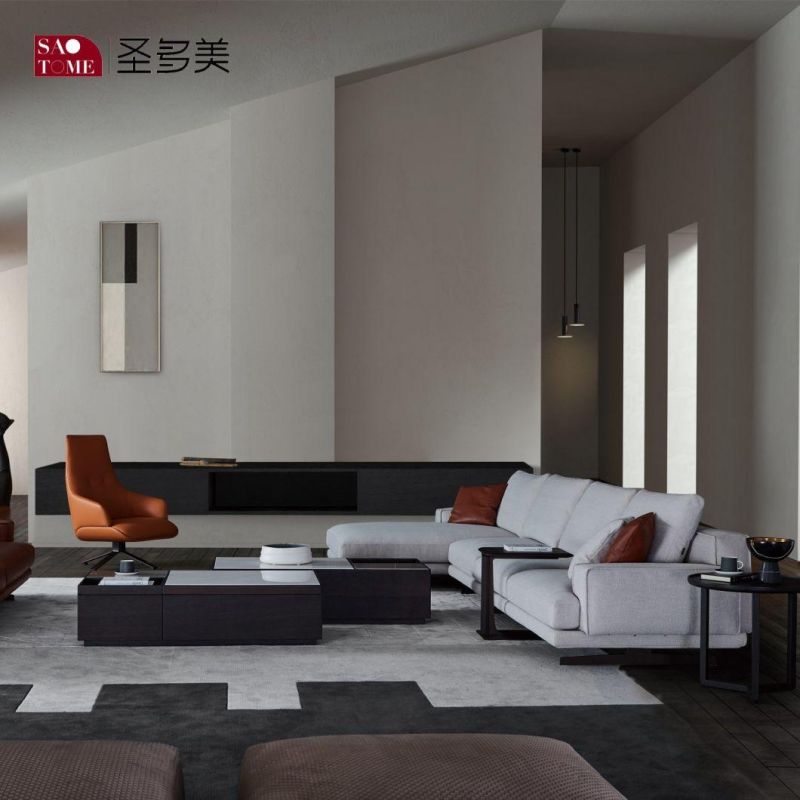 Low Back Genuine Leather Carton Packed 4440*1830*700mm Dining Furniture Sofas