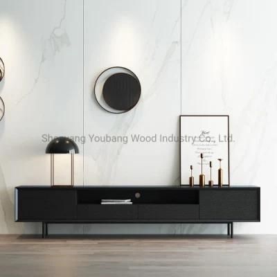 Italian Luxury Design TV Stand Living Room Furniture Wooden Frame Corner TV Cabinet