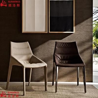 Light and Luxury Solid Wood Fabric All - Covered Dining Chair for Hotel