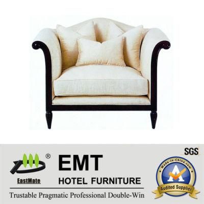 Top Grade Cushion Sofa Single Sofa for Hotel (EMT-SF28)