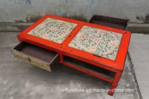 Hand Painted Antique Country Vintage Home Hotel Coffee Table