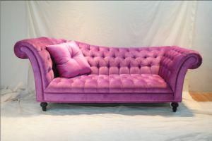 French Style Fabric Sofa Wooden Sofa (SF-2806)