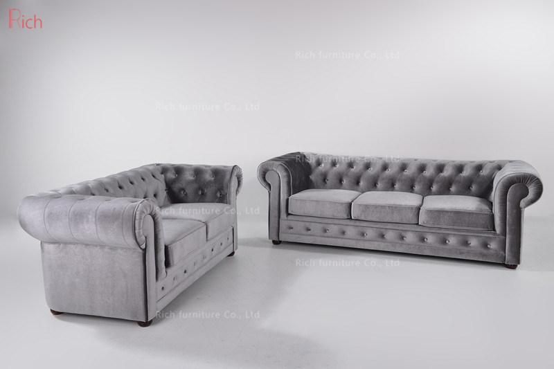 Fabric Chesterfield Sofa for Living Room