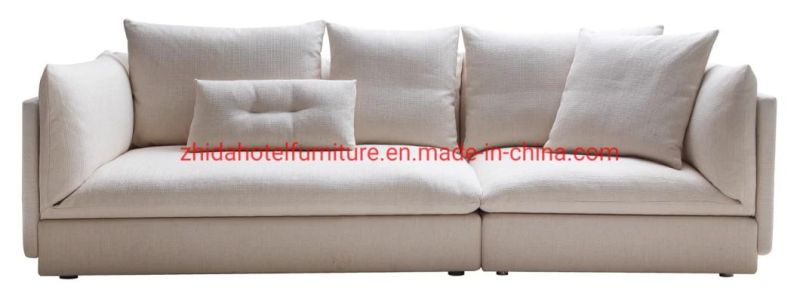 Foshan Modern Home Furniture 3 Seat Couch Living Room Fabric Sofa