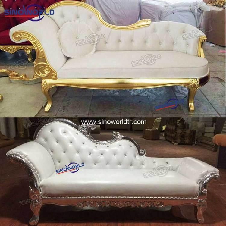 Hot Sale Luxury High Back Wedding Party Chaise Lounge Sofa Chair