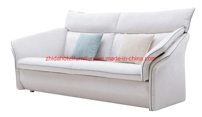 Wing Back Modern Fabric Living Room Sofa for Home Hotel Furniture