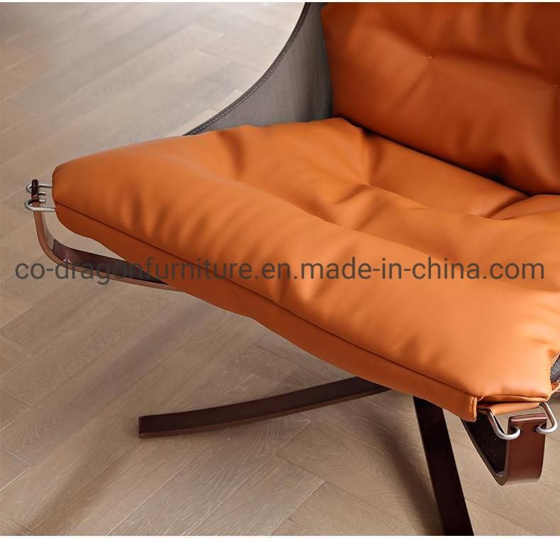 Modern New Design Steel Leather Leisure Chair for Home Furniture