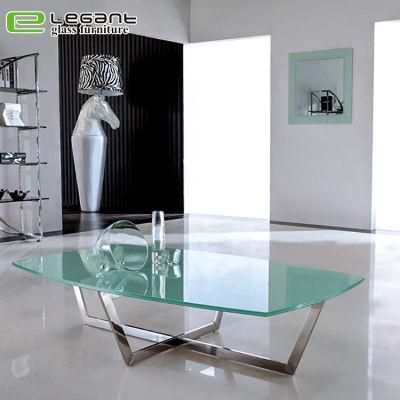 Reinforced Stainless and Glass Center Table