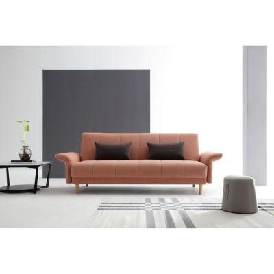 Folding Bed Fabric Leather Corner Solid Wooden Modern Simple Leisure Multi-Purpose Sofa Set