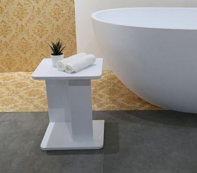 High Quality Good Prices White Matte Solid Surface Cast Stone Stool