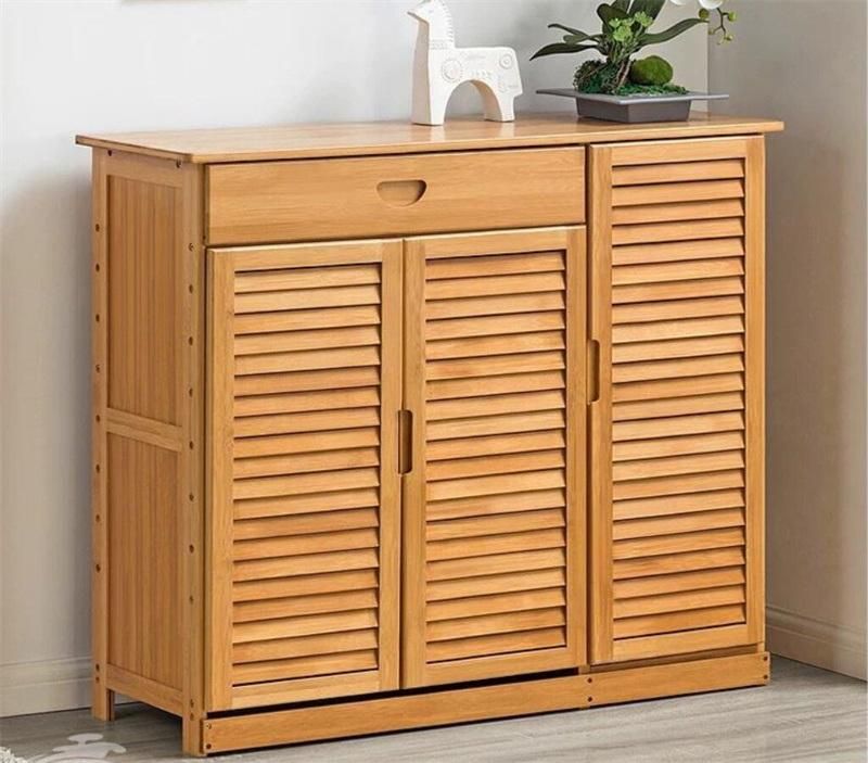 Wholesale Other Bamboo Furniture Large Capacity Bamboo Shoe Cabinet