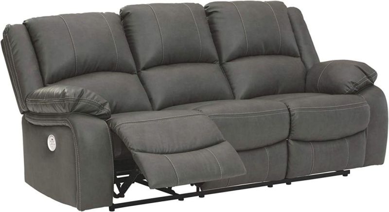 Jky Furniture Modern Design Air Breathable Leather Manual Recliner Sofa Set for (3+2+1) with Over-Filled Cushion and Customizable Drop Down Table