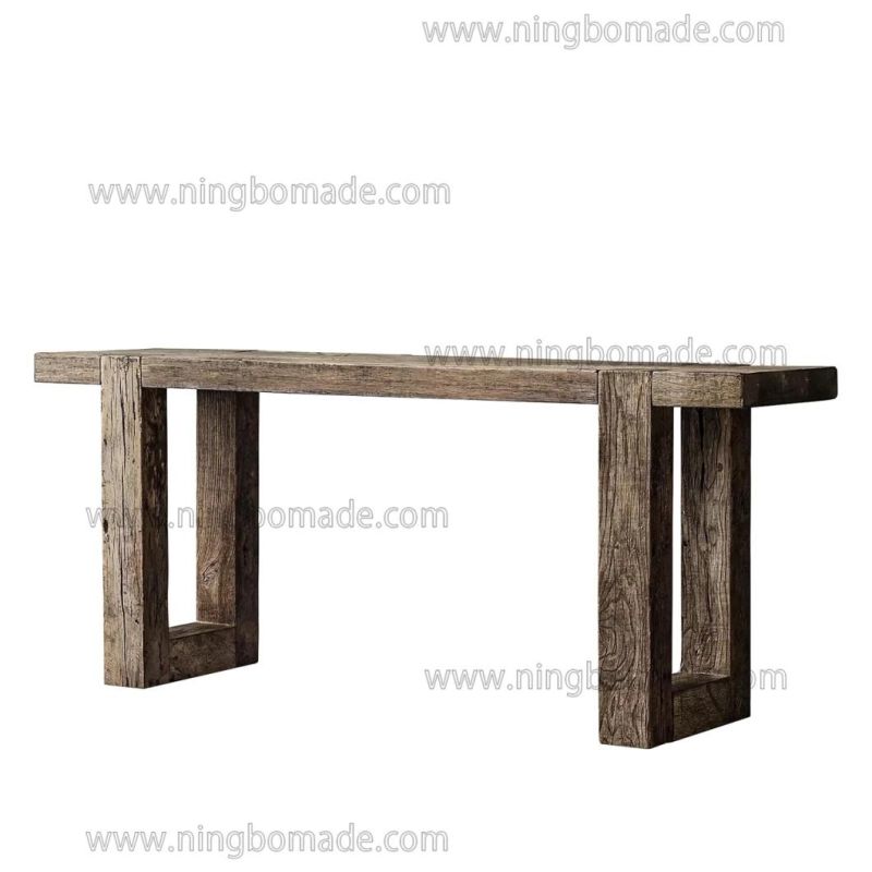 Rough-Hewn Planks Furniture Rustic Nature Reclaimed Oak Side Table